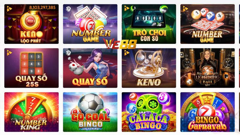 Các loại cược Keno VE88 phổ biến