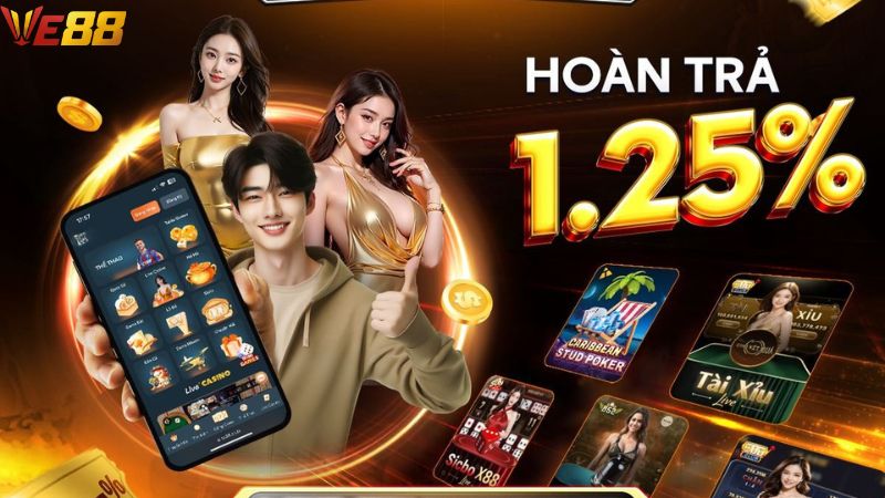 VE88 hoàn trả không giới hạn